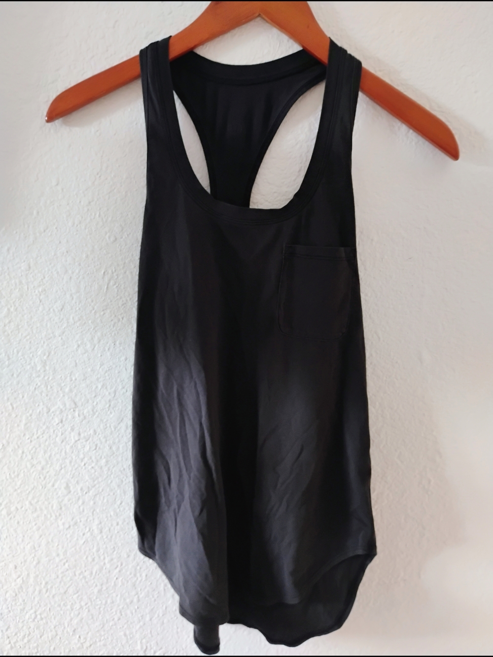 lululemon athletica Black Racerback Tank with Chest Pocket